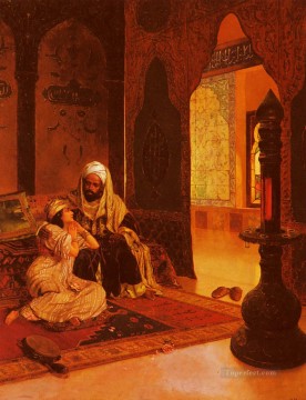 Árabe Painting - Favorito de la granja Pintor árabe Rudolf Ernst